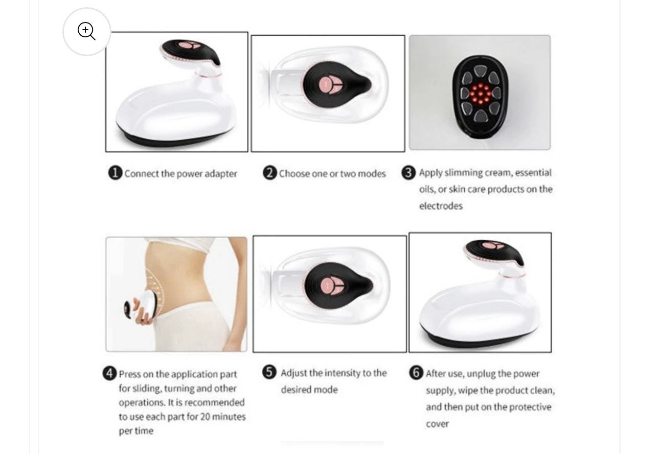 $895 LUNA’MOUR 5-in-1 MFIP Contouring Device Slimming Fat & Cellulite Burner RF