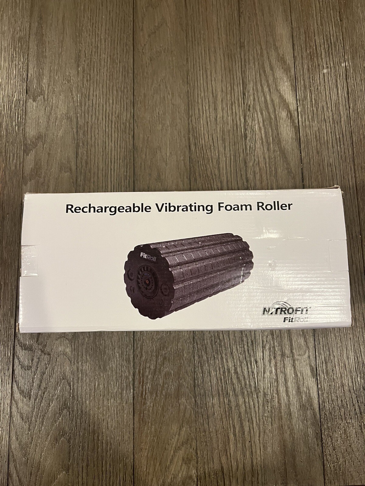 NitroFit Fit Roll Rechargeable Vibrating Foam Roller New Cooling Fan Led Lights
