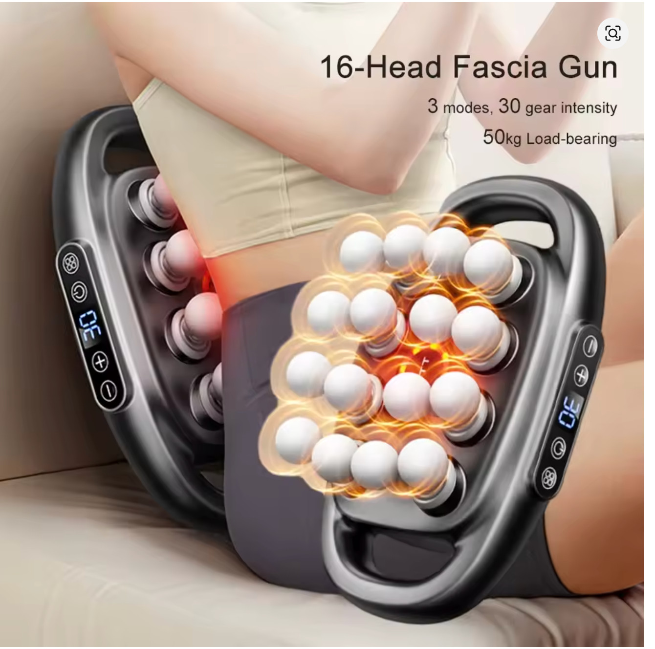 Massager Gun Set Deep Tissue Body Fitness Muscle Electric Relax Massager forBack