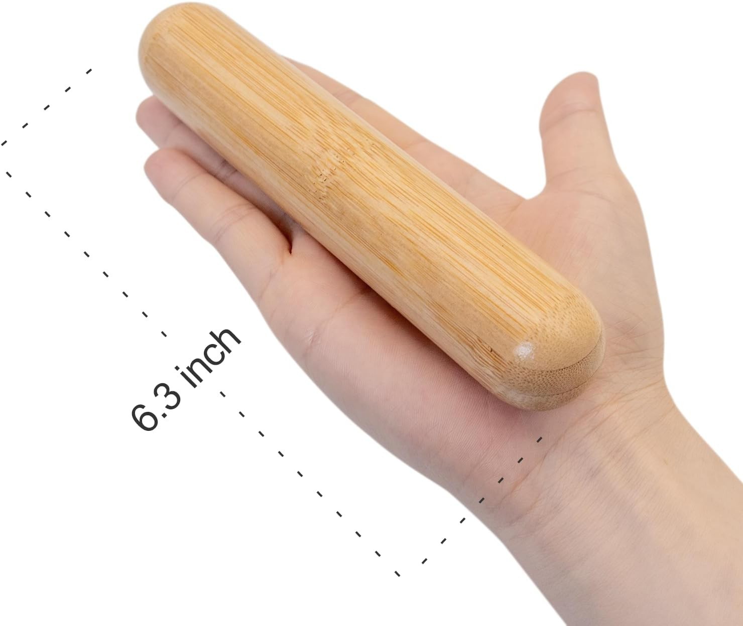 2 PCS Solid Bamboo Massage Stick Sets Warm Bamboo Therapy Massage Tools for Full