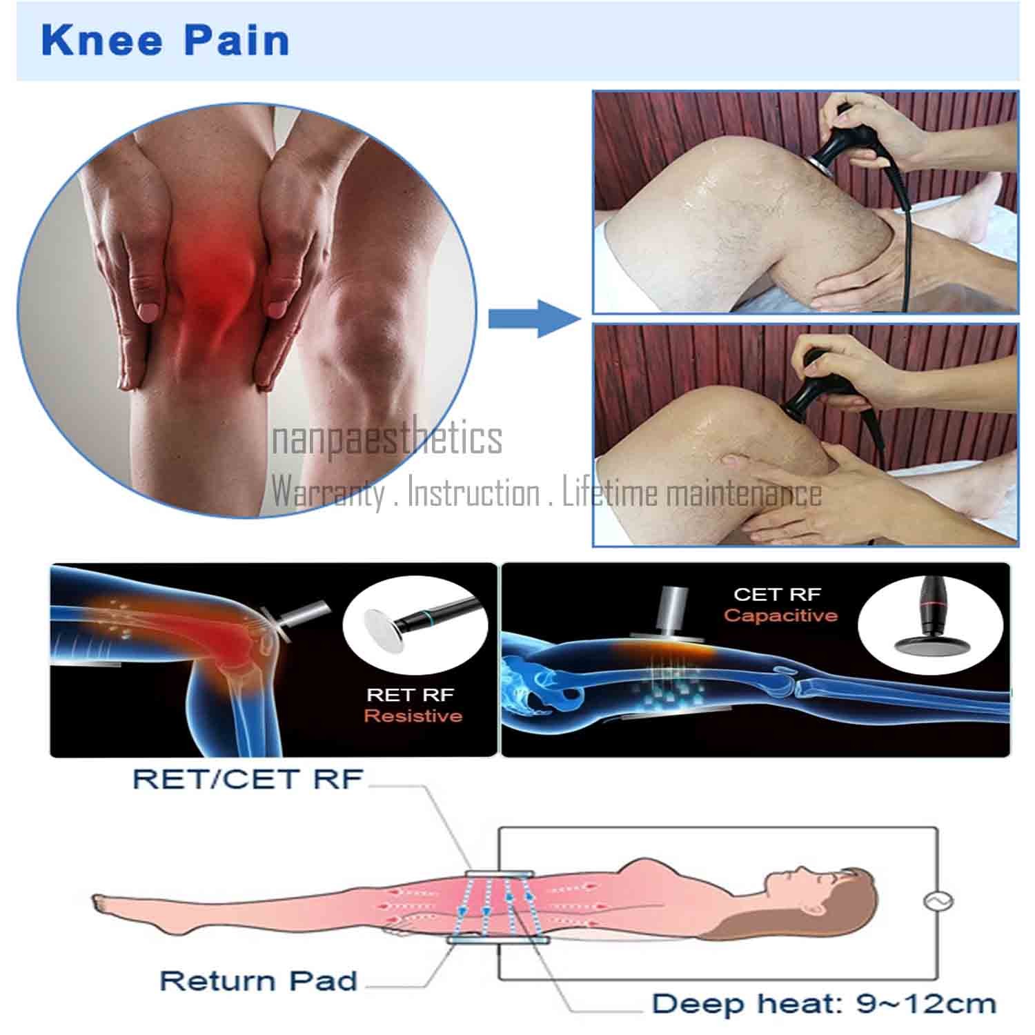 Smart Tecar Therapy Machine CET RET Face Skin Lift Body Pain Relief Sport Injury