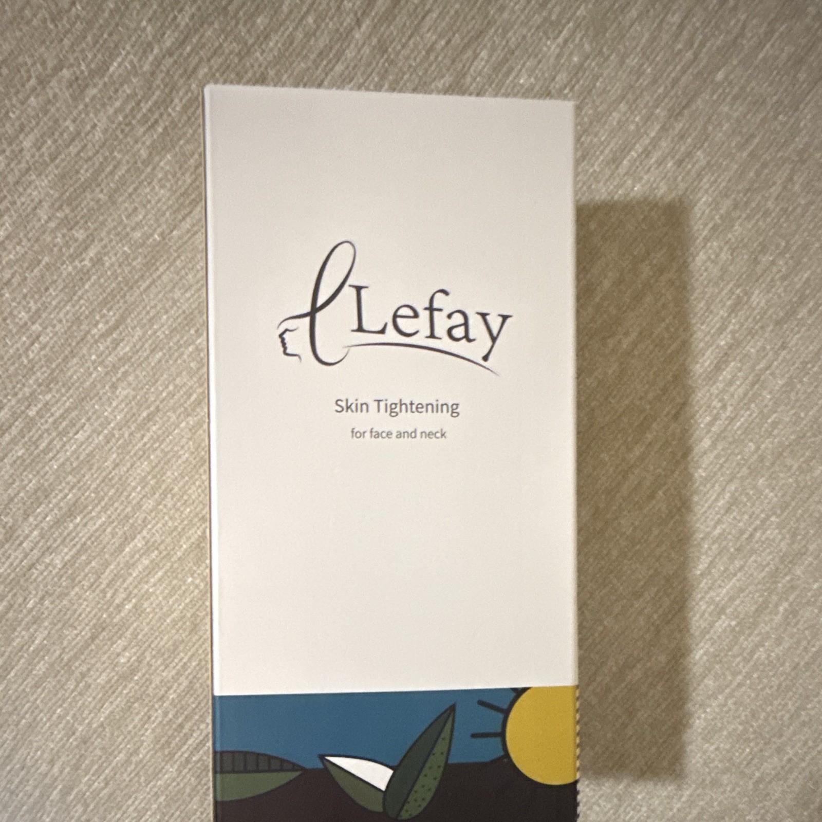Lefay RF-Max-Pro Vibrating Face & Neck Massager Handheld Gold USB Recharge