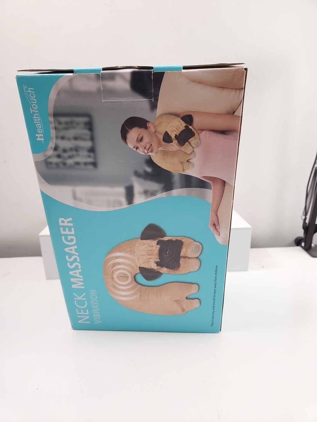 Health Touch Neck Massager Vibration Dog Plush Polyester