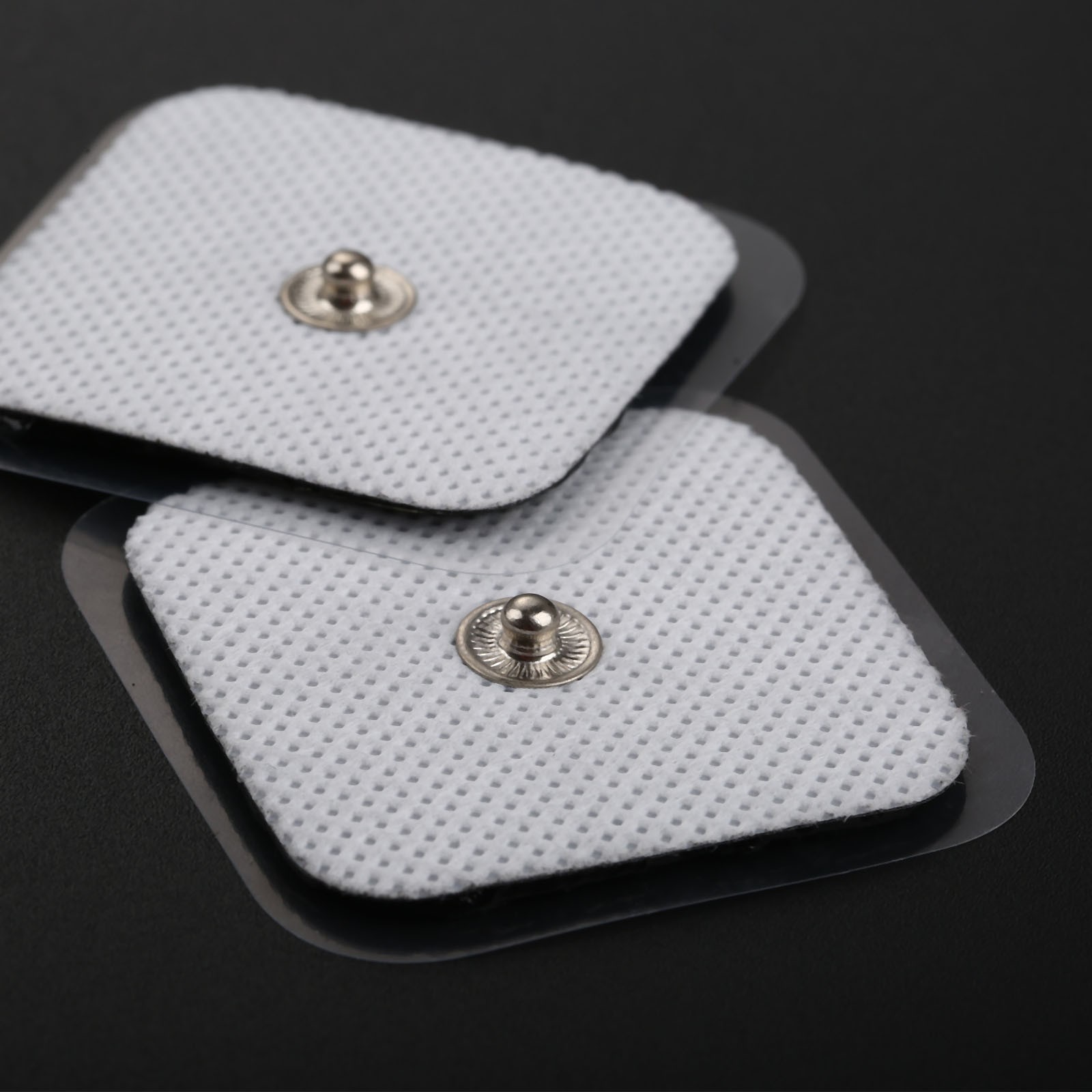 20Pcs Snap On Replacement Electrode Tens Pads 4x4cm For Physiotherapy Massagers