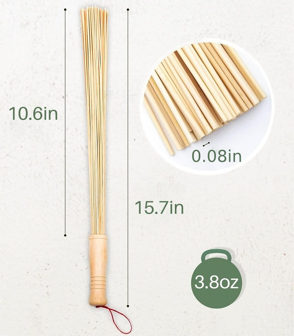 Massage Bamboo Broom for Sauna and Banya – Relaxing Massage Cellulite Massage…