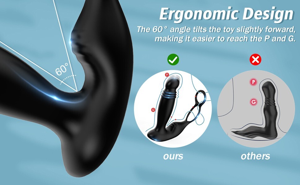 Remote Powerful Flapping Prostate Massager Dual Motor Male Waterproof Vibrators