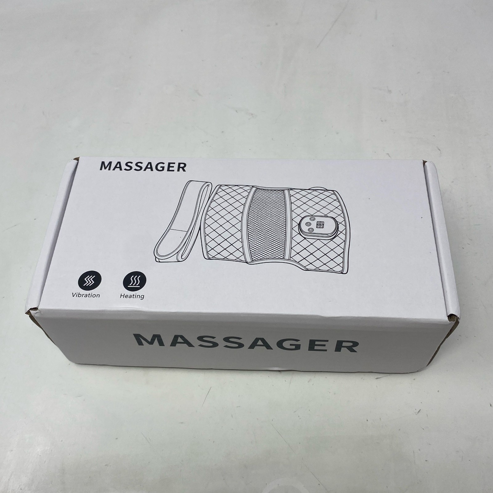 Unbranded Heated Vibration Waist/Back Massager Belt, Black