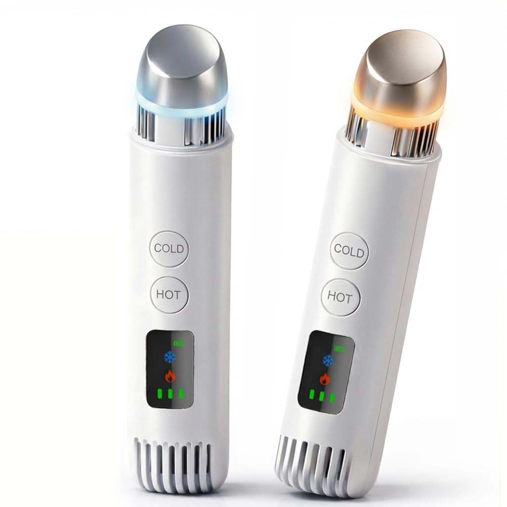2-in-1 Cold & Warm Depuffing Wand for & Eyes,Adjustable Temperature Massager …