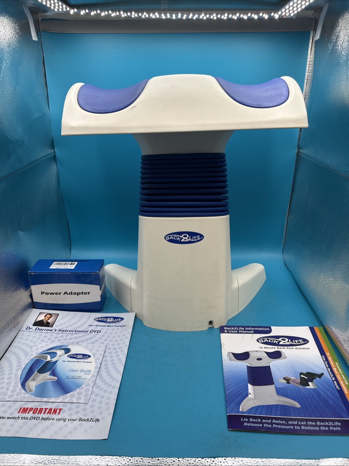 Back2Life BL2 Continuous Motion Massager Decompression W/ DVD & Manual