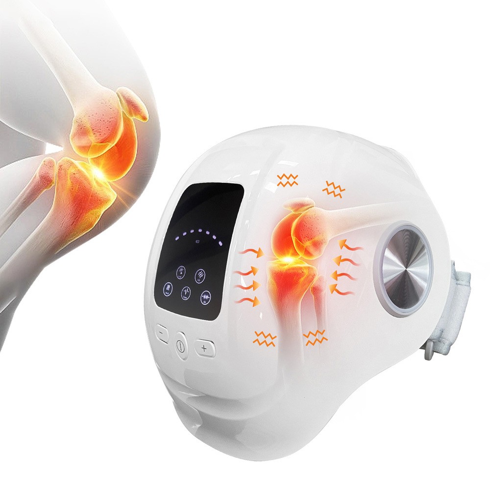 Cordless Knee Vibration Massager Adjustable Strap for Sore Muscle Recovery Use