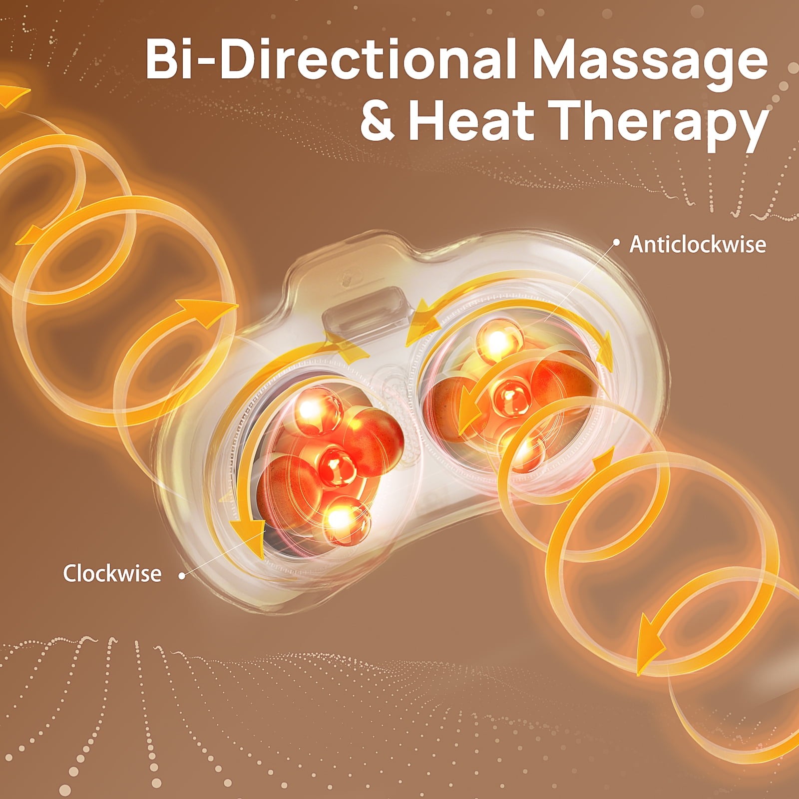 Double Disc Abdominal Massager for Belly Digestion Back and Shoulder Massage