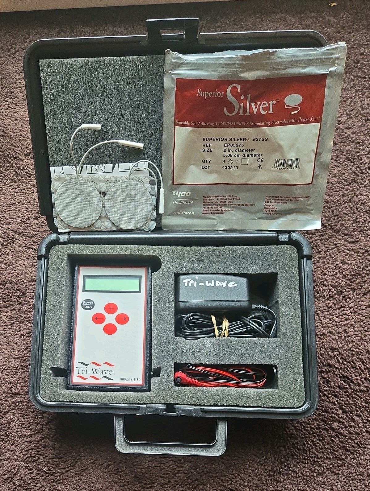 Frontier Medical Inc Tri-Wave Electrode Stimulator & Pads