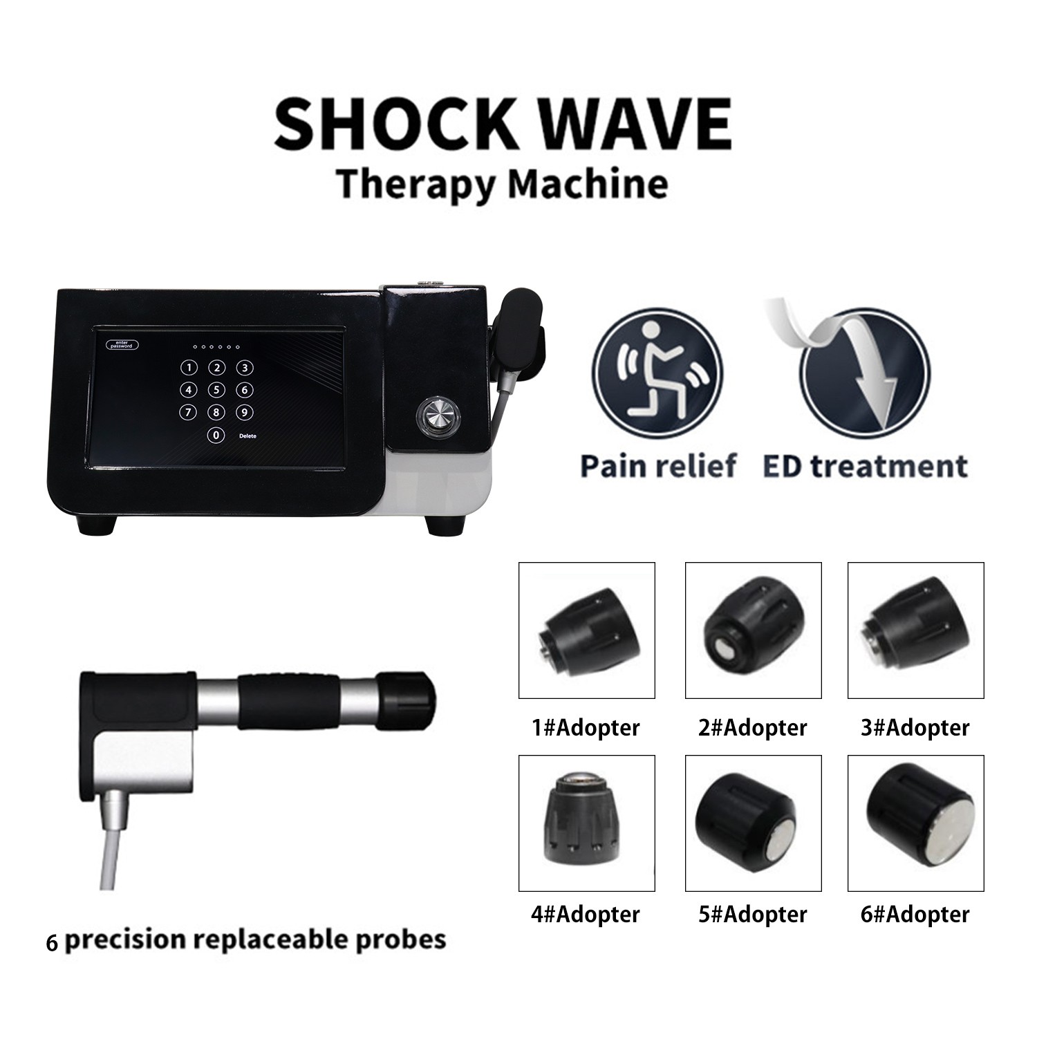Professional Shockwave Therapy Machine For Pain Relief ED Treatment Body Massage