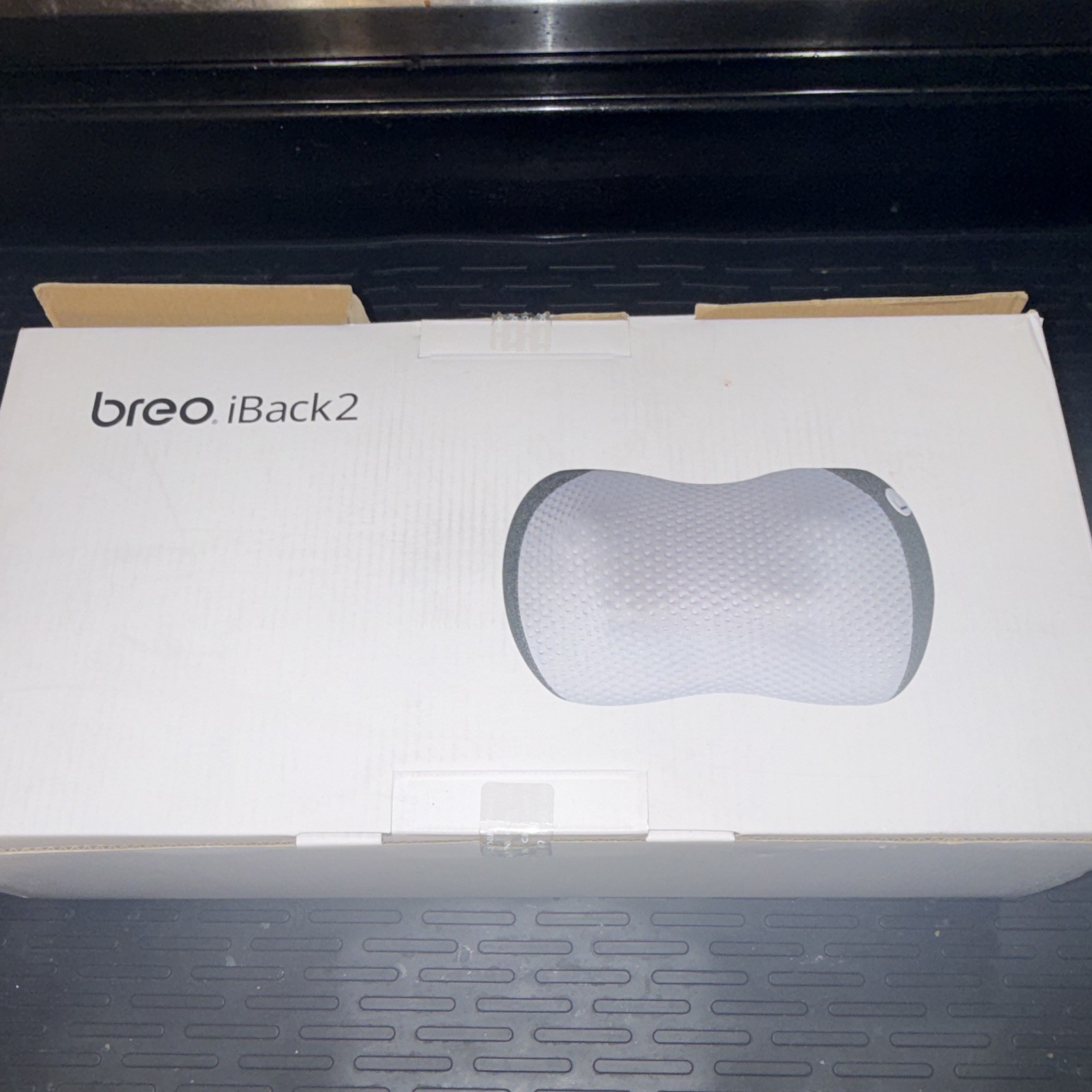 Breo iBack2 Back Massager Air Compression, Rechargeable, 2 Heads Gray/Black