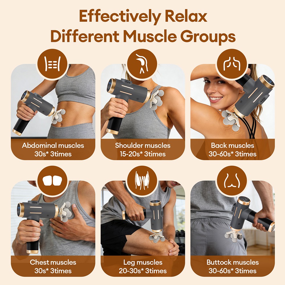 11-in-1 Electric Massage Gun 99 Levels Deep Tissue Muscle Massager Fascia Gun