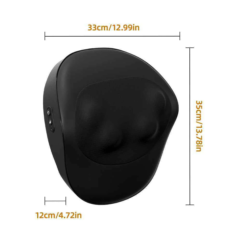 Smart Heated Massage Cushion for Neck, Back & Shoulders