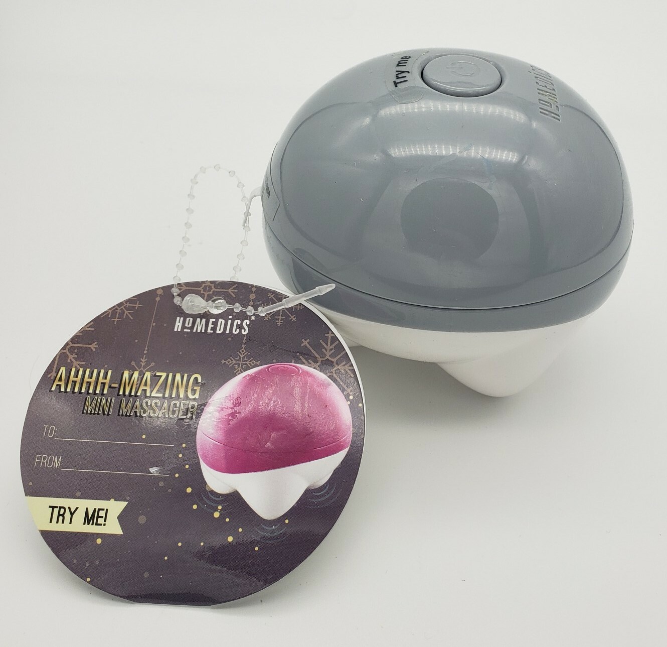 HoMedics Galaxy AHHH-MAZING Mini Massager Grey/White cordless
