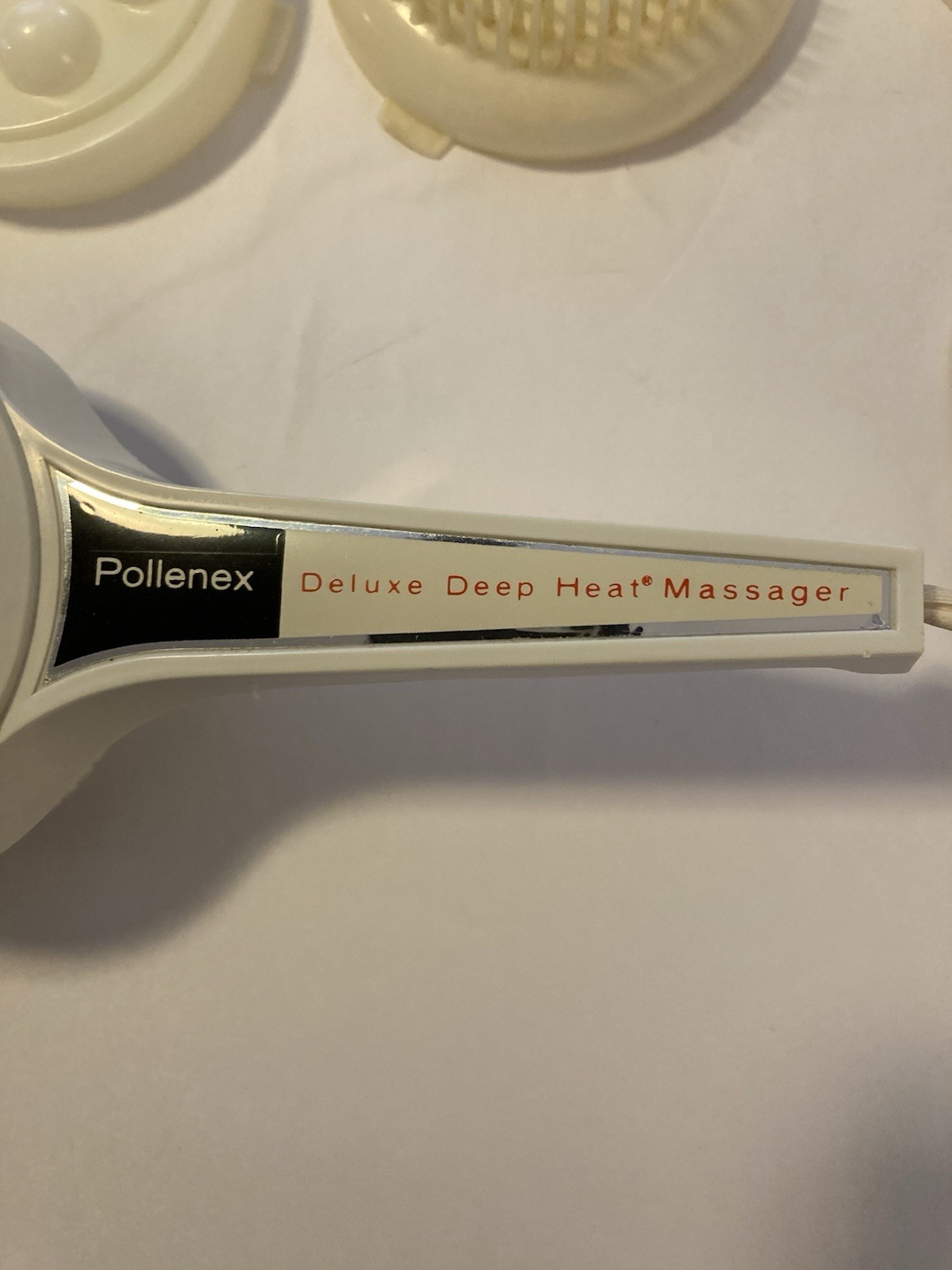 Pollenex Deluxe Deep Heat Massager w/Attachments Heat & Vibrating, 115V Vintage