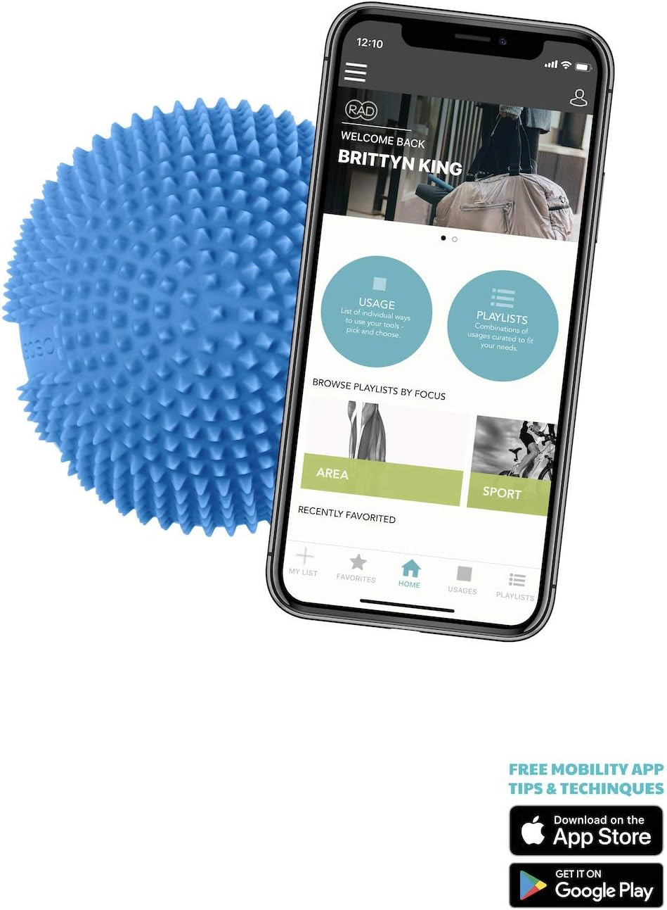 RAD Neuro Ball Foot Roller for Myofascial Release/Textured Foot Massage Ball