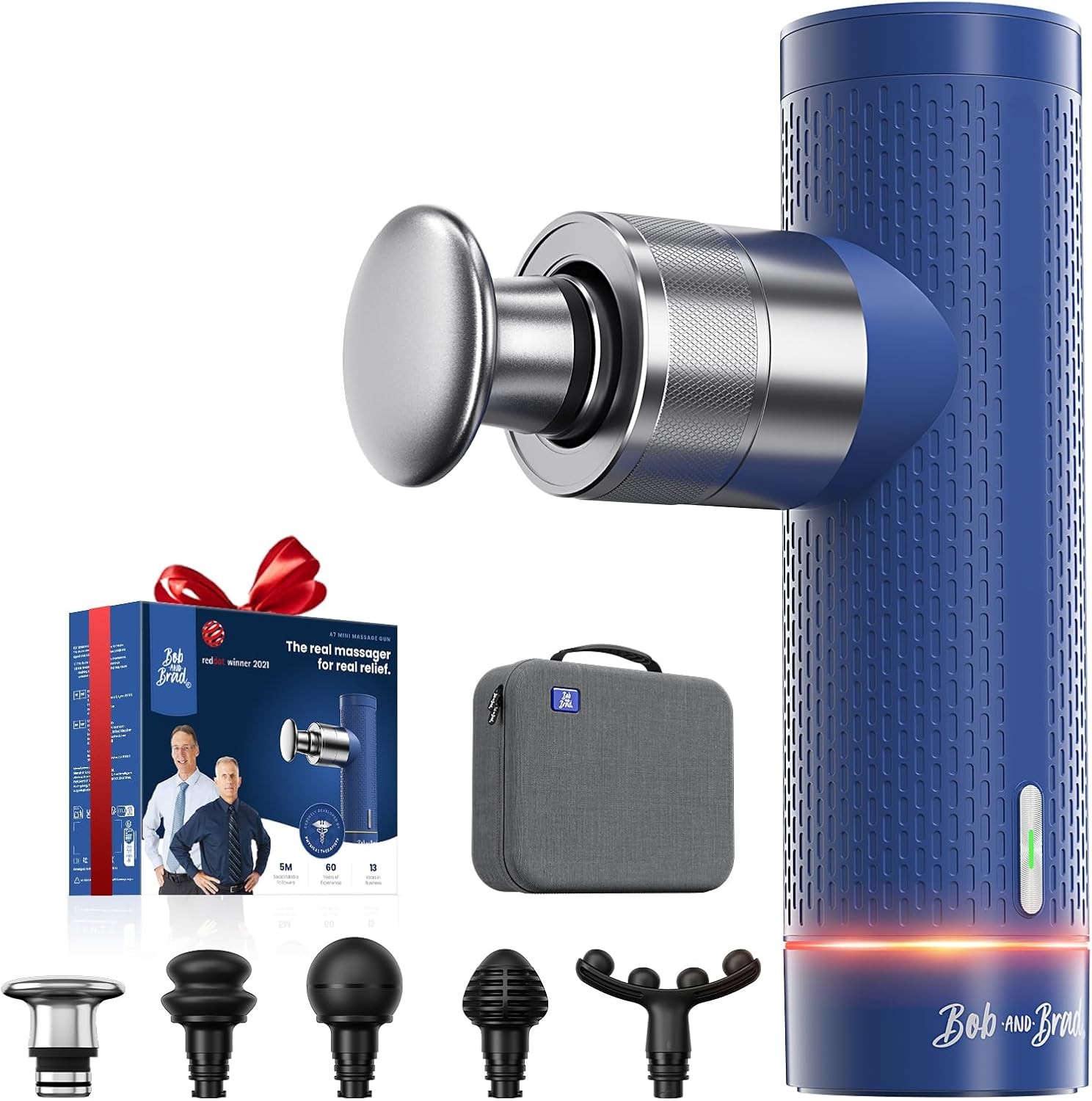 Bob and Brad A7 Massage Gun Metal Head Deep Tissue Muscle Relief for Athletes
