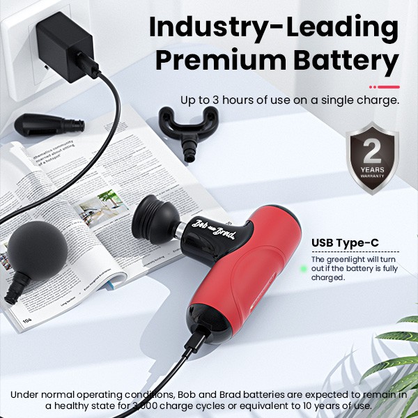 BOB AND BRAD Q2 Mini Massage Gun Portable Percussion Quiet Muscle Massager Gifts