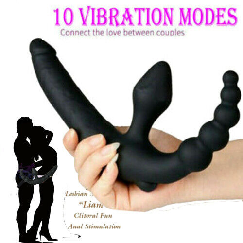10 Vibration Mode 2in1 Massager Powerful MultiSpeed Women Waterproof