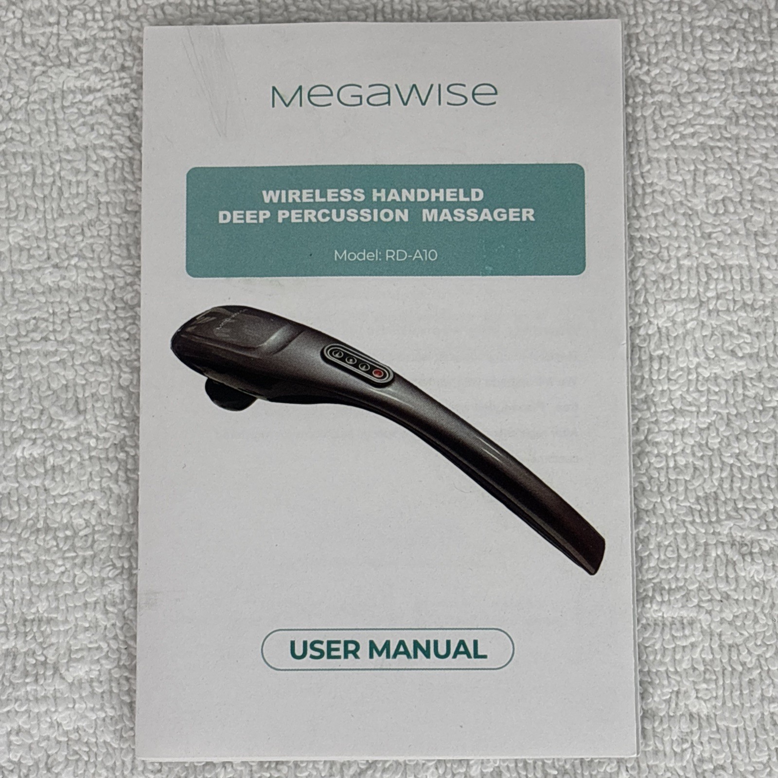 MEGAWISE Massager Handheld Deep Tissue Neck Back Waist Massager RD-A10 OPEN BOX