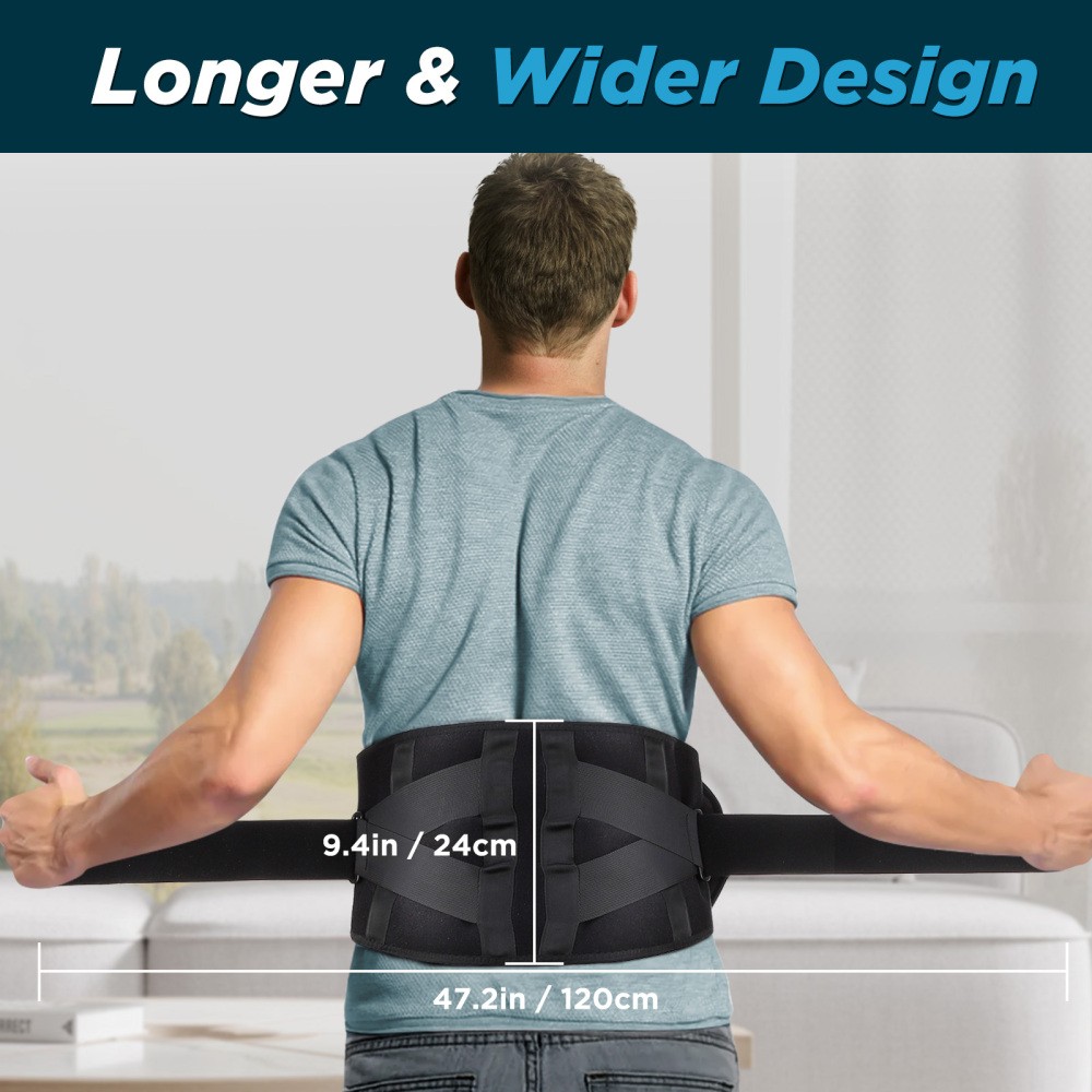Back Waist Massager Belt with Heating & Vibration Infrared Therapy Pain Relief