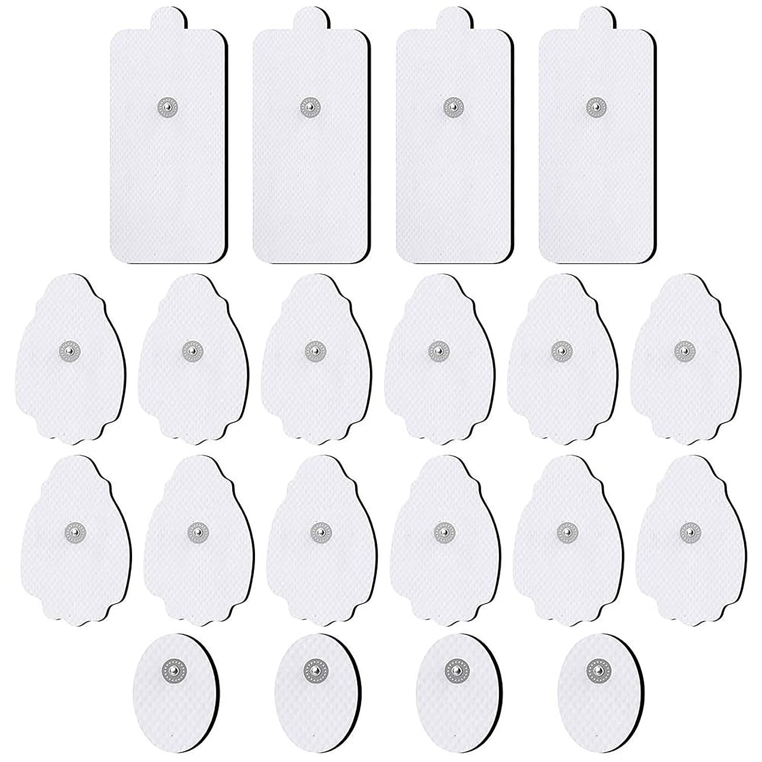 TENS/EMS Unit Replacement Pads 20 Pack 3.5mm Snap Electrode Patches for Elect…