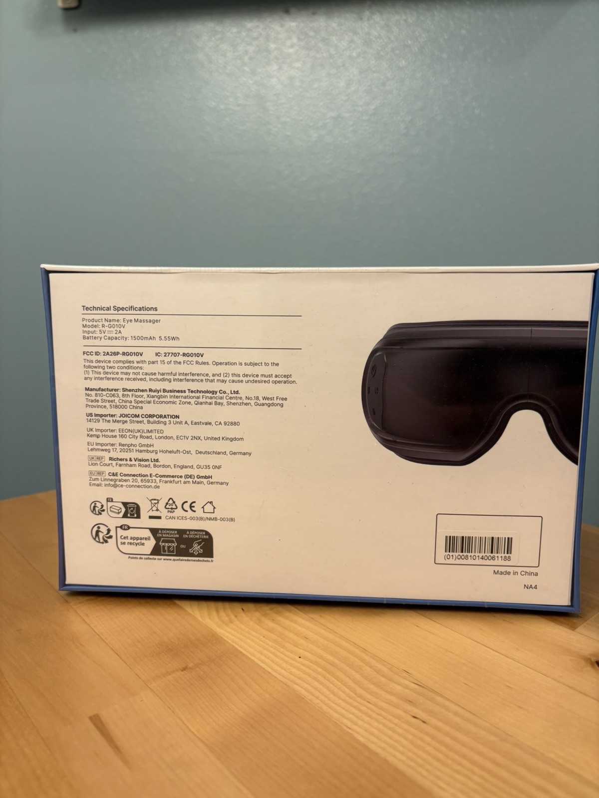 RENPHO Eyeris 3 Eye Massager – Voice Control – Improve Sleeping Quality – Heated