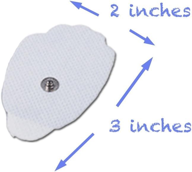 Tens Unit Pads Patches Replacement Reusable 20 (10 Sets) Stick-on Pads