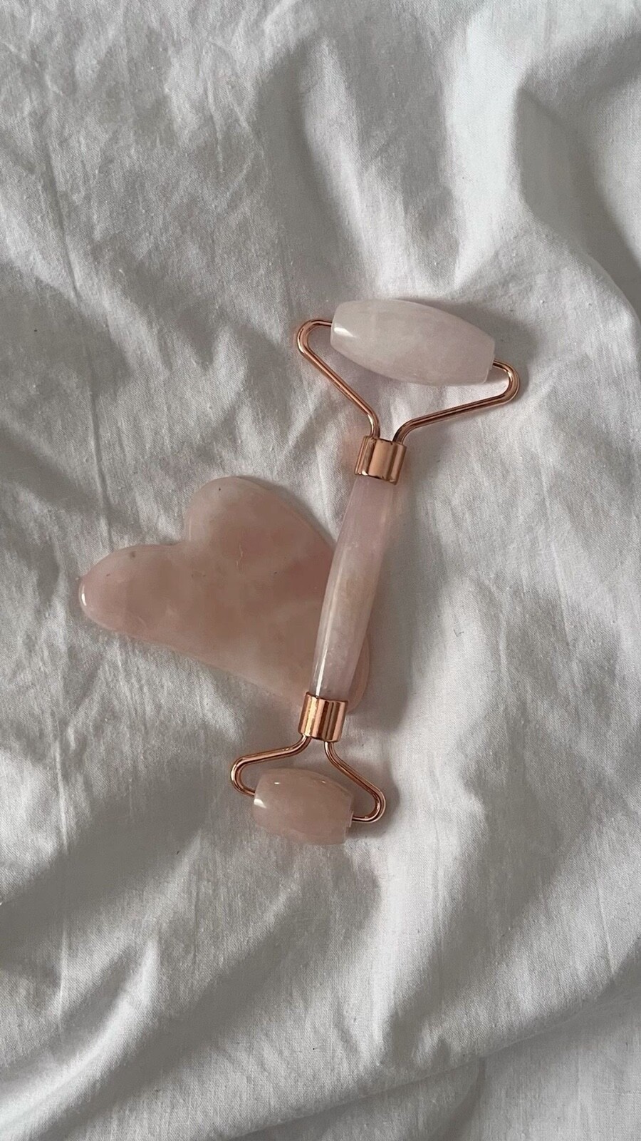 Pink Jade Roller and GuaSha Set