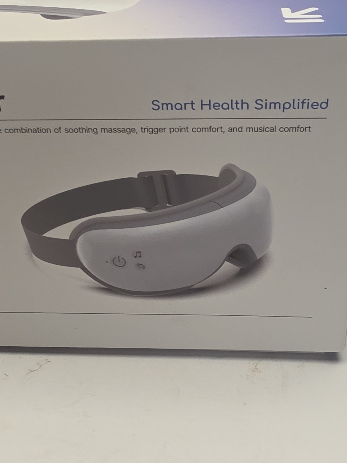 Renpho Eyeris 1 Electric Eye Massager White with Heat Setting for Eyes