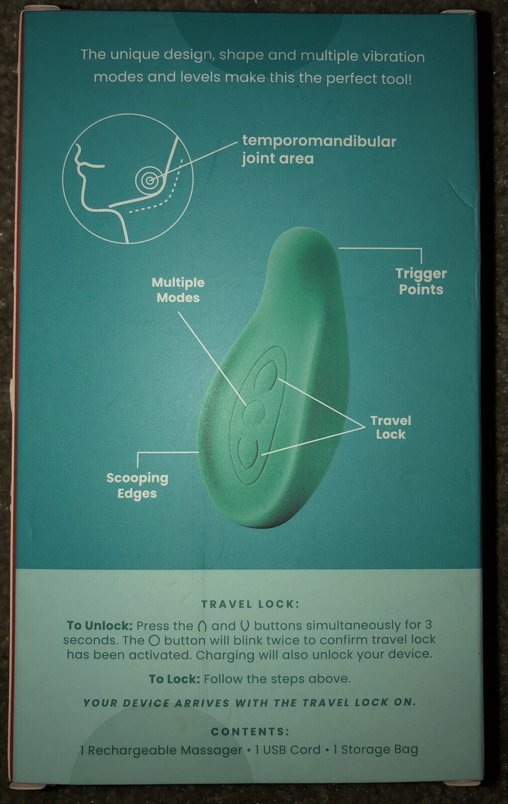 TMJ RELIEF JAW & NECK MASSAGER – TMJ MASSAGE TOOL, ERGONOMIC DESIGN