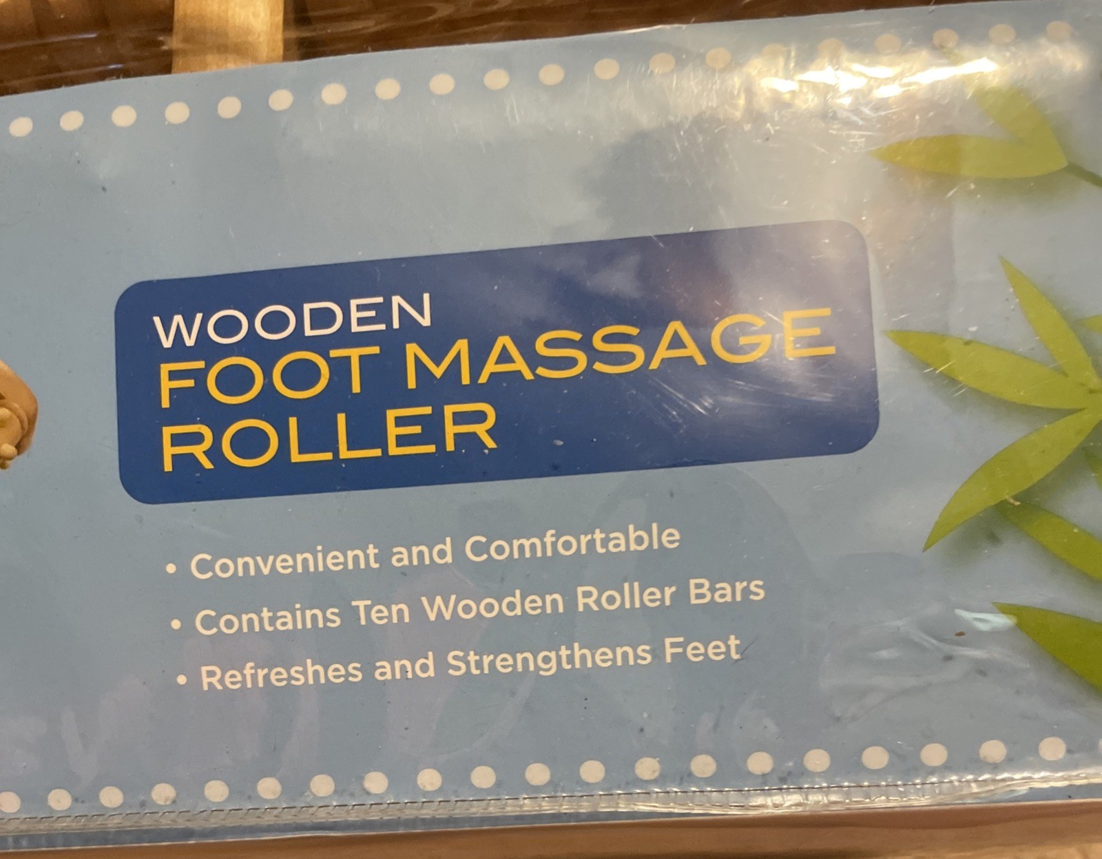 10 Wooden Wood Roller Foot Massager Soothe Relax Reflexology