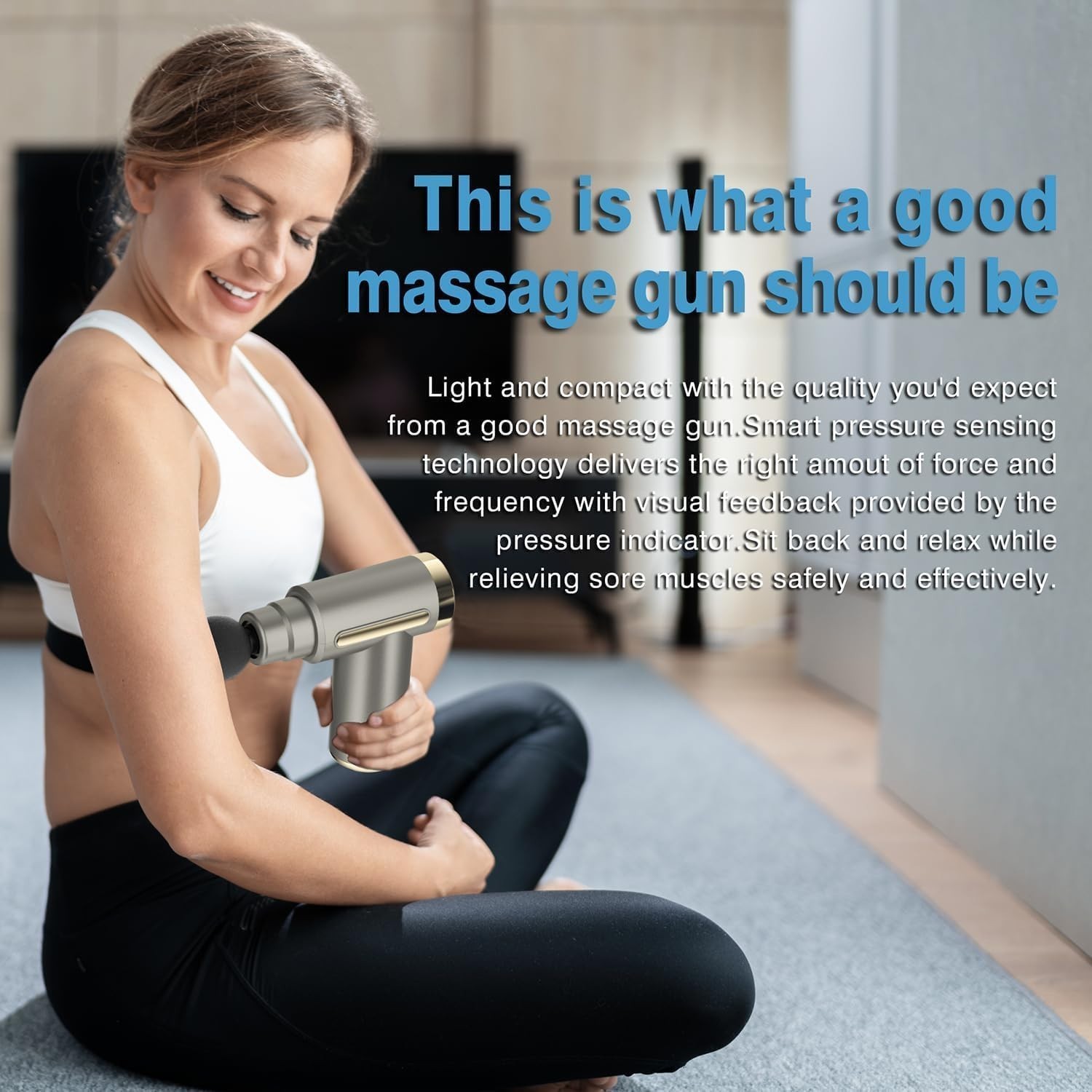 Powerful Mini Massage Gun – Deep Tissue Percussion with Adjustable Features