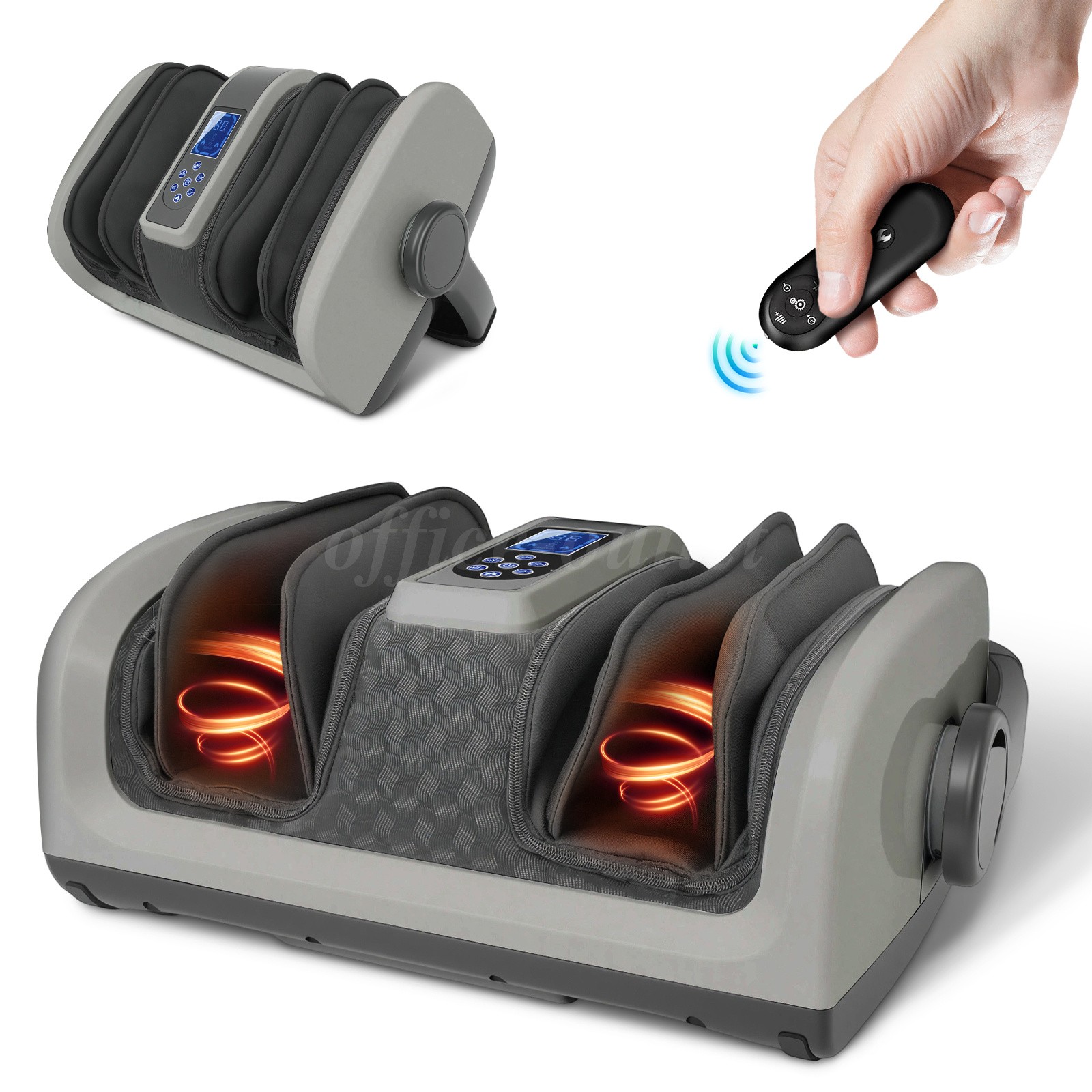 Shiatsu Foot Massager Machine 5-levels Heat Vibrate Deep Kneading for Foot Relax