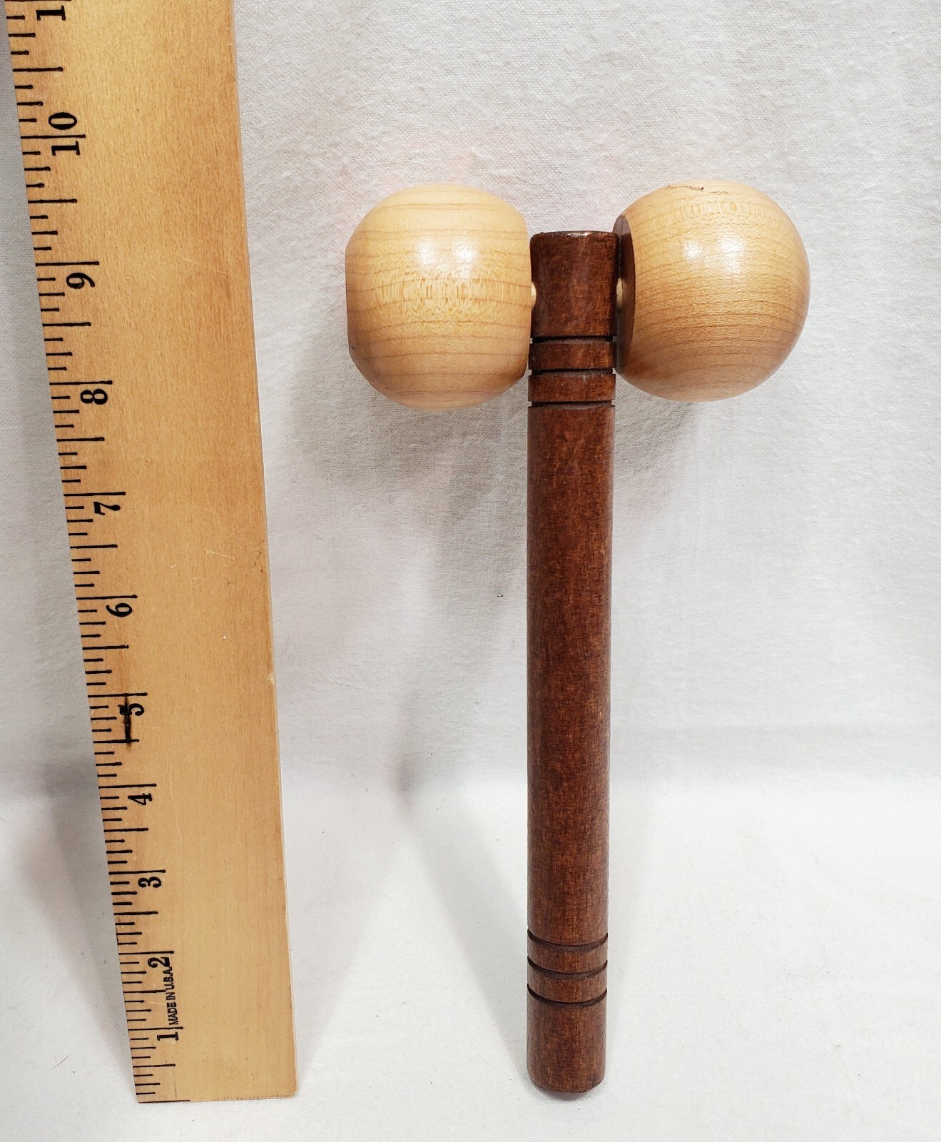 SOLID MAPLE WOOD BACK MASSAGER GAVEL ROLLER Handheld