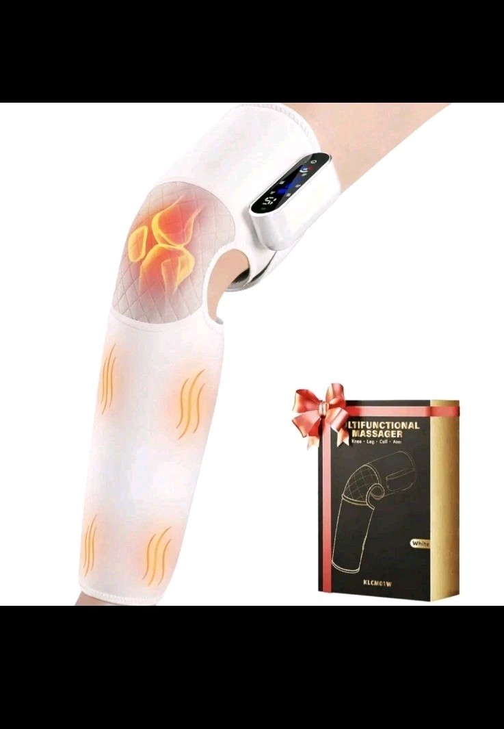 SUMELL Cordless Knee/Leg/Calf/Arm Massager Heat LCD Touch White KLCM01W