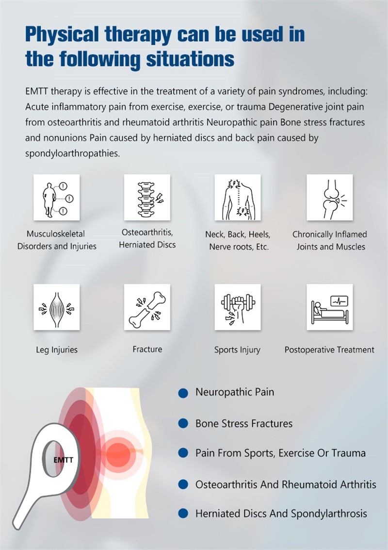 Professional PMST PEMF EMTT Physio Magneto Therapy Joints Pain Relief Machine
