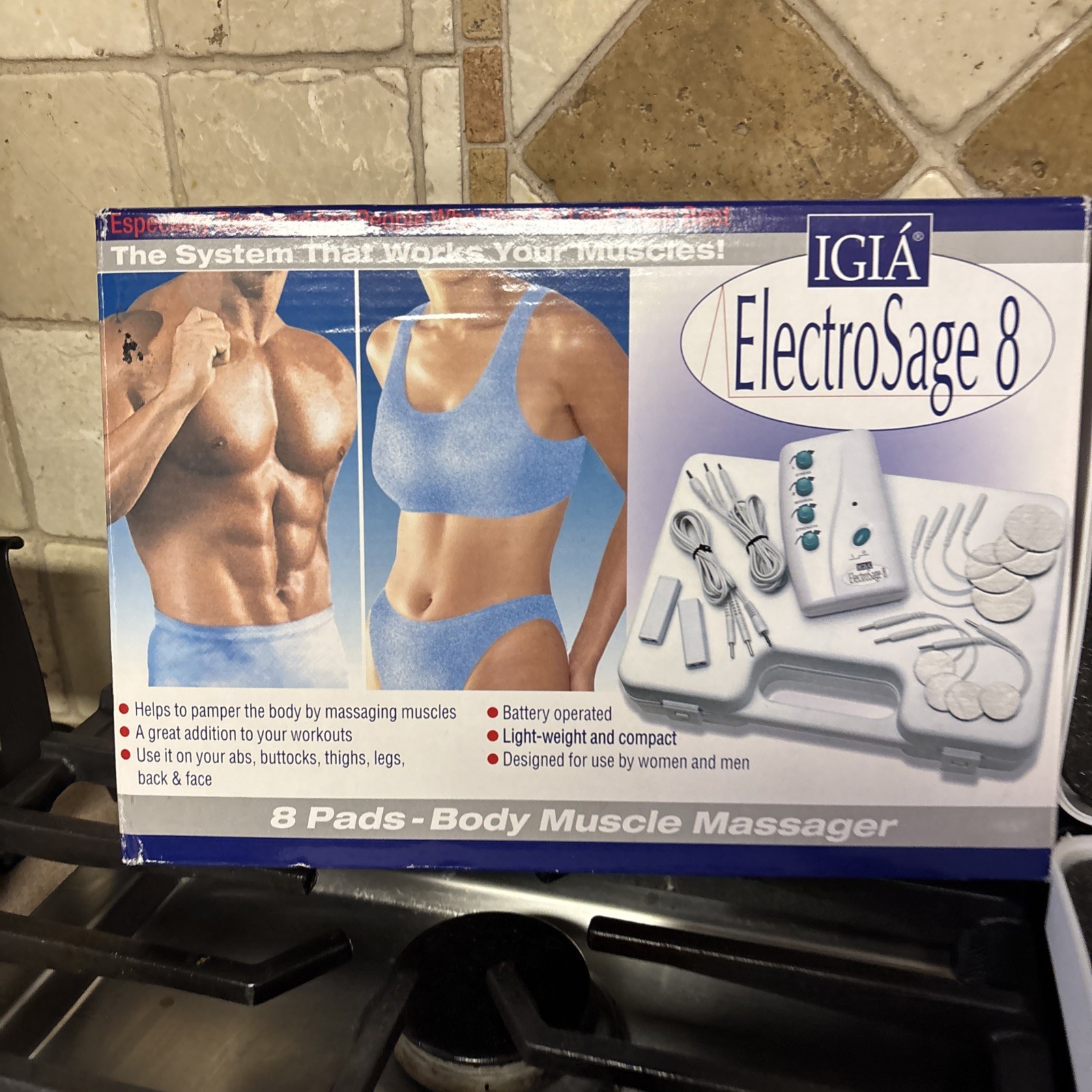 IGIA ElectroSage 8 muscle massage tens unit Open Box