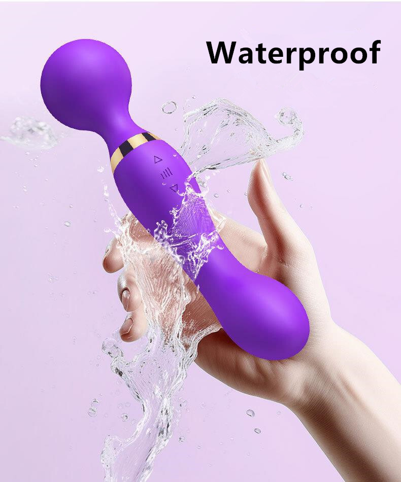1pc Purple Massage Magic Device – Multiple Vibration Modes, USB Rechargeable