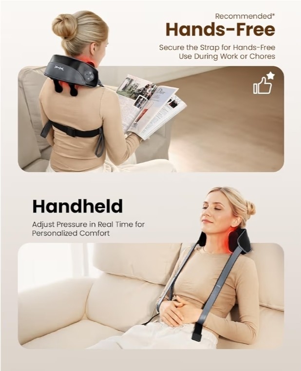 Deep Tissue with 4D Kneading Cordless Shiatsu Neck & Shoulder Massager