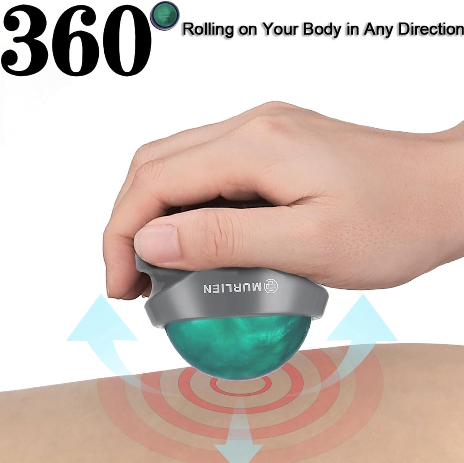 Portable Green Massage Ball – Ideal for Muscle Recovery & Stress Relief Anywhere