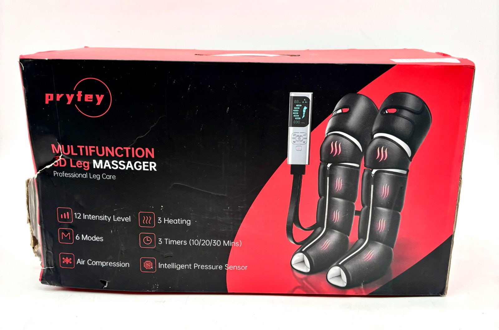 NEW Pryfey Multifunction 3D Air Compression Leg Massager With 3 Heating Levels