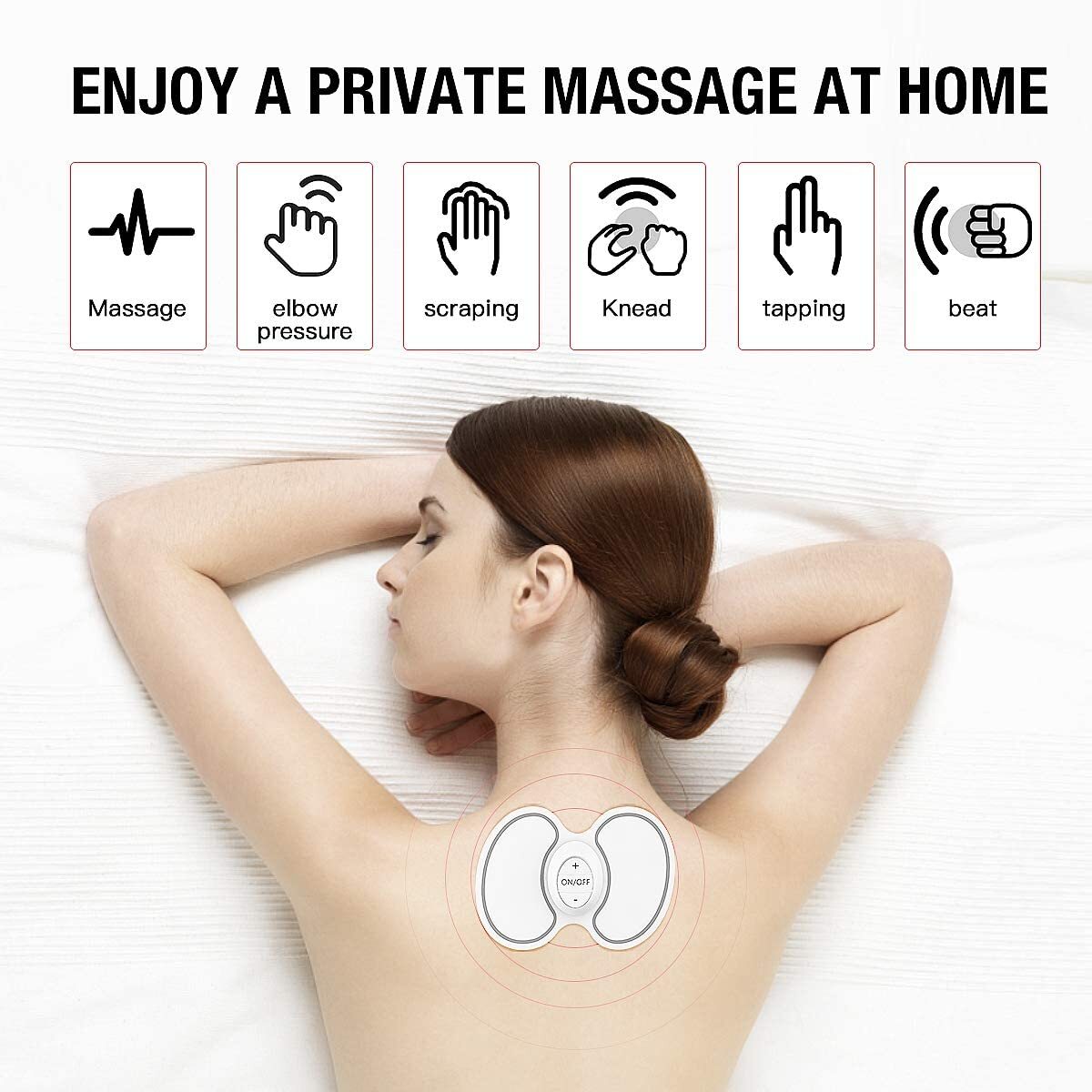 Wireless TENS EMS Machine Massager for Back Shoulder Leg Arm Pain & Muscle Relax