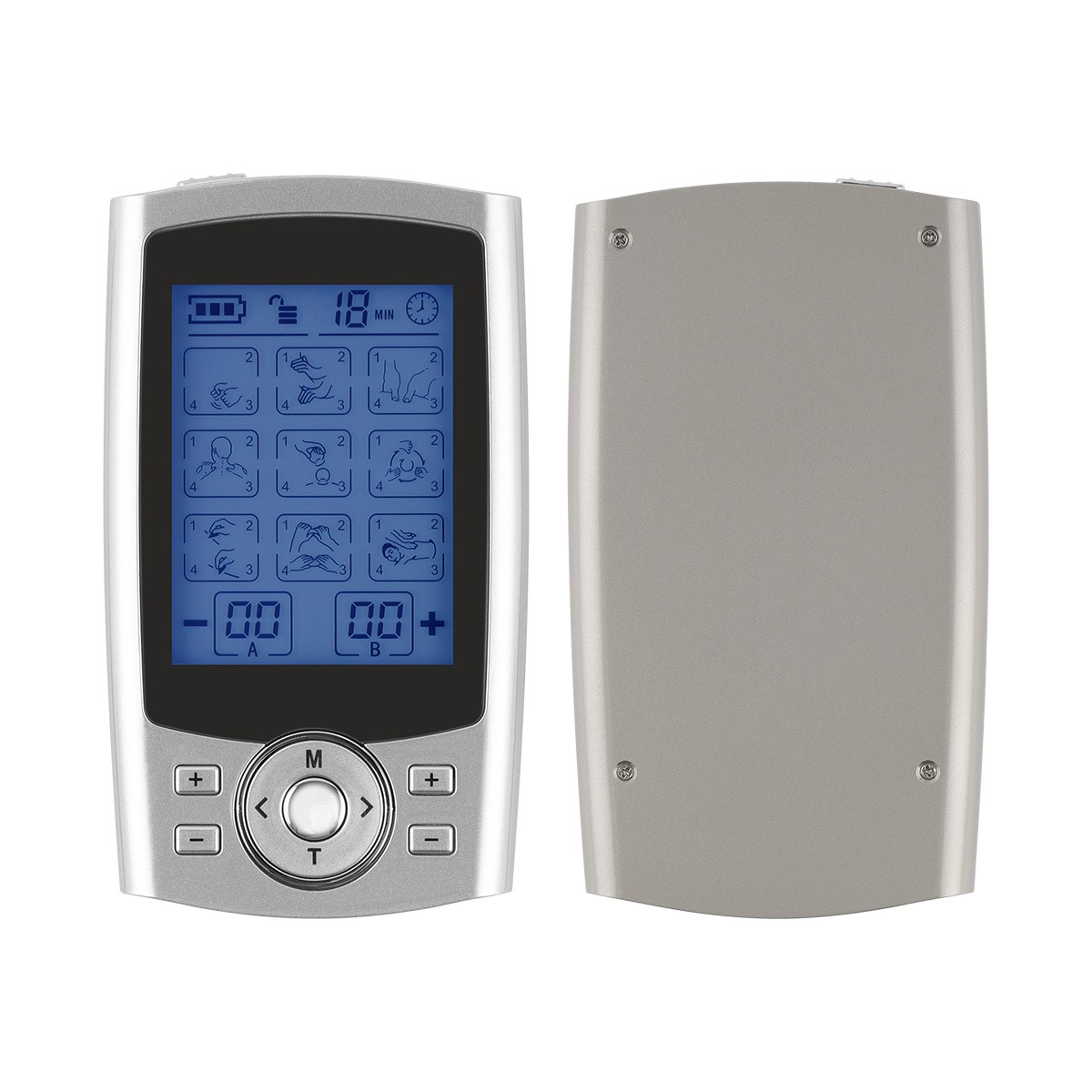 36Modes TENS Unit Muscle Stimulator w/10 Electrode Pads Massager for Pain Relief