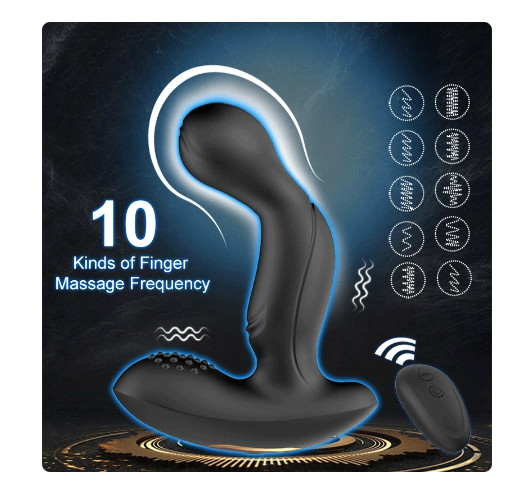POWERFUL 10 FREQUENCY FLAPPING FINGERING MALE PROSTATE MASAGER STIMULATOR