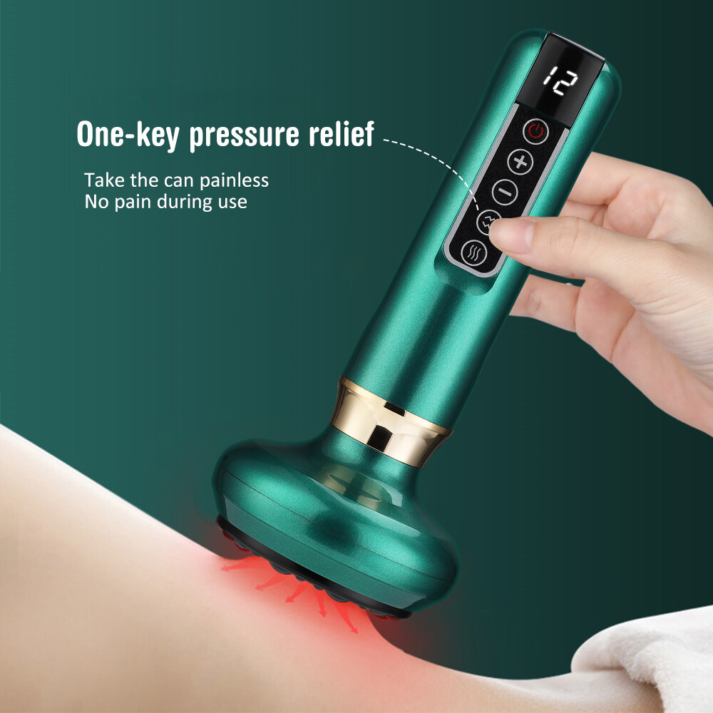 Electric Vacuum Cupping Massager For Body Anti-Cellulite Suction Cup Gua Sha Mas