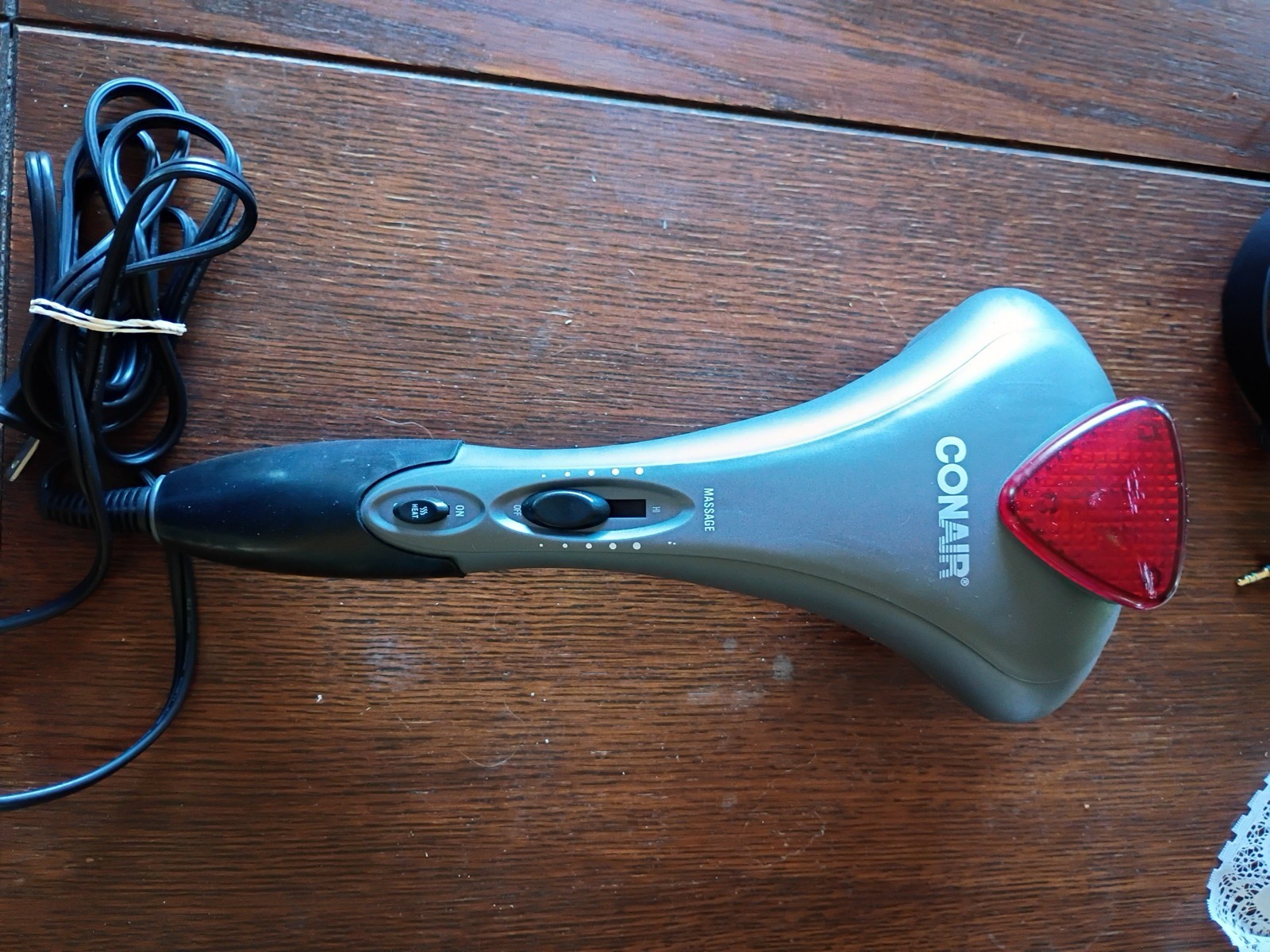 Conair Handheld Back Massager THP2 Grey Red 120v TESTED And Working
